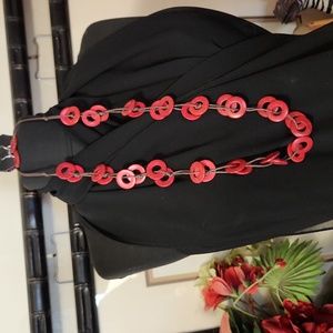 Paparazzi Waikiki Winds Red Necklace